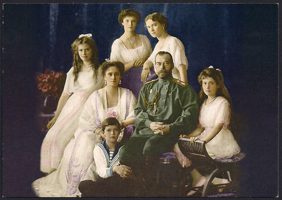 Царская семья (Николай II, Александра Фёдоровна и их дети), 1914